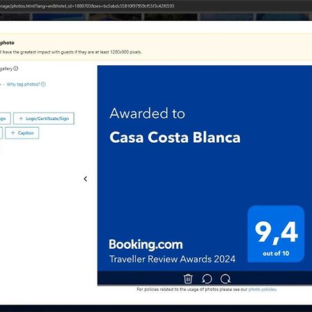 فيلا Casa Costa Blanca Balcon del Mar المظهر الخارجي الصورة